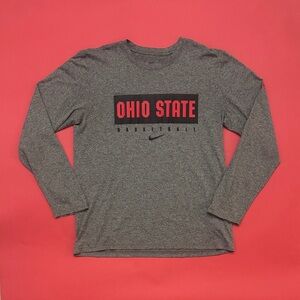 OSU Basketball Team Issue - Dri-Fit Long Sleeve Tee - Gray
